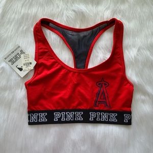 VS PINK MLB Los Angeles Angels Sport Bra
